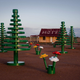 Illustration for article titled Desert Town Wakes Up to Find Giant Lego Garden Grown Overnight